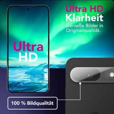 NALIA 2x Kameraschutzglas für Google Pixel 9 – Linsenschutz 9H & Case-Friendly – FOCUS.X2 MAX (HD-Echtglas Transparent) – Marke aus Berlin Default Title NALIA GlasSchutz