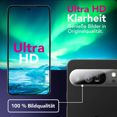NALIA 2x Kameraschutzglas für Google Pixel 9 Pro XL – Linsenschutz 9H & Case-Friendly – FOCUS.X2 MAX (HD-Echtglas Transparent) – Marke aus Berlin Default Title NALIA GlasSchutz
