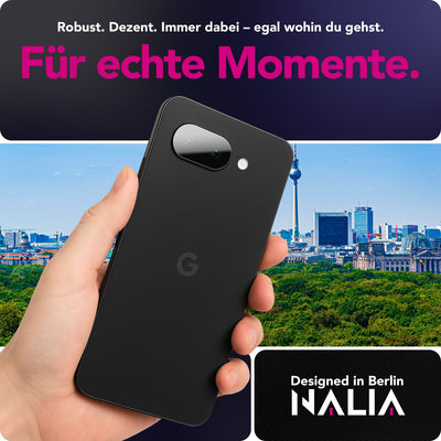 NALIA 2x Kameraschutzglas für Google Pixel 9a – Linsenschutz 9H & Case-Friendly – FOCUS.X2 MAX (HD-Echtglas Transparent) – Marke aus Berlin Default Title NALIA GlasSchutz