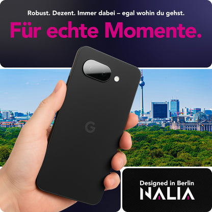 NALIA Focus.X2 MAX Kameraschutz für Google Pixel 9a – 2x Kamera Schutzglas, Ultra-Klare Abdeckung mit 9H Härte, Hüllen-freundlich, Anti-Fingerabdruck, Kratzfestes Kameraglas Default Title NALIA GlasSchutz