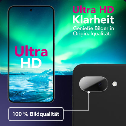 NALIA Focus.X2 MAX Kameraschutz für Google Pixel 9a – 2x Kamera Schutzglas, Ultra-Klare Abdeckung mit 9H Härte, Hüllen-freundlich, Anti-Fingerabdruck, Kratzfestes Kameraglas Default Title NALIA GlasSchutz