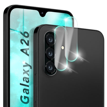 NALIA Focus.X2 MAX Kameraschutz für Samsung Galaxy A26 – 2x Kamera Schutzglas mit 9H Härte, Ultra-Klare Abdeckung für Rückkamera, Hüllenfreundlich, Anti-Fingerabdruck, Kratzfest