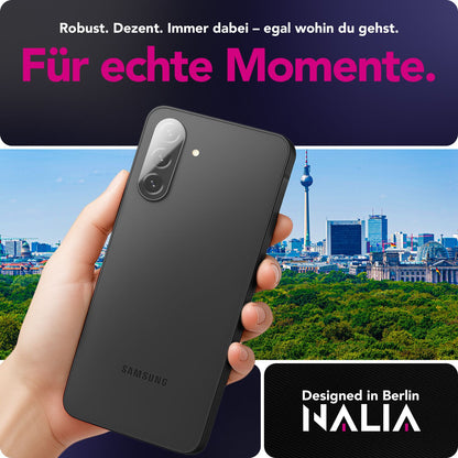NALIA Focus.X2 MAX Kameraschutz für Samsung Galaxy A56 – 2x Kamera Schutzglas mit 9H Härte, Ultra-Klare Objektiv-Abdeckung, Hüllen-freundlich, Anti-Schlieren, Kratzresistent