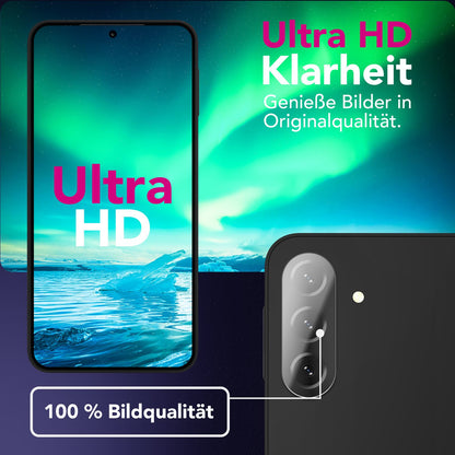 NALIA Focus.X2 MAX Kameraschutz für Samsung Galaxy A56 – 2x Kamera Schutzglas mit 9H Härte, Ultra-Klare Objektiv-Abdeckung, Hüllen-freundlich, Anti-Schlieren, Kratzresistent