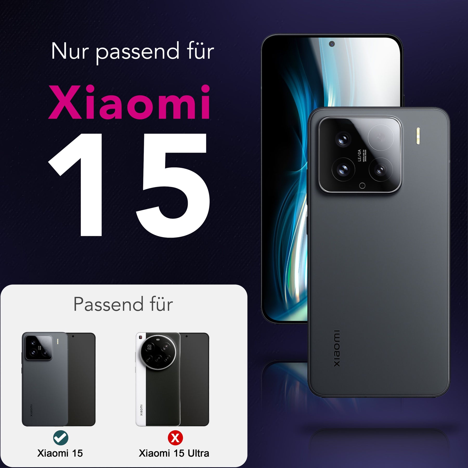 NALIA 2x Kameraschutzglas für Xiaomi 15 – Linsenschutz 9H & Case-Friendly – FOCUS.X2 MAX (HD-Echtglas Transparent) – Marke aus Berlin Default Title NALIA GlasSchutz