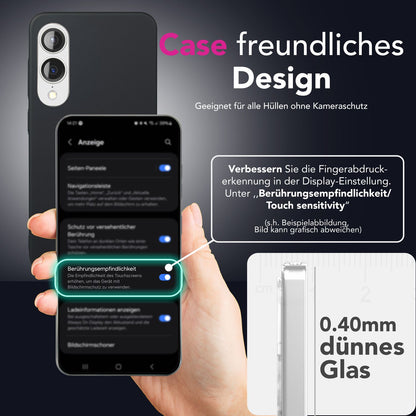 NALIA ArmorGlassX für Samsung Galaxy S25 Edge Glas, Set 2x Schutzglas [9H], Hochtransparent mit schwarzem Rahmen, Touchsensitiv, Kratzfest & Stoßresistent, Einfache Montage