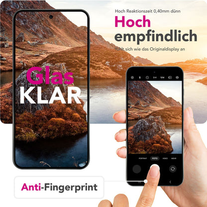 NALIA ArmorGlassX für Samsung Galaxy S25 Edge Glas, Set 2x Schutzglas [9H], Hochtransparent mit schwarzem Rahmen, Touchsensitiv, Kratzfest & Stoßresistent, Einfache Montage