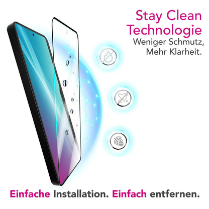 NALIA ArmorGlassX für Samsung Galaxy S25 Edge Glas, Set 2x Schutzglas [9H], Hochtransparent mit schwarzem Rahmen, Touchsensitiv, Kratzfest & Stoßresistent, Einfache Montage