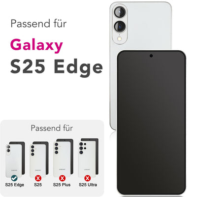 NALIA Blickschutzglas für Samsung Galaxy S25 Edge – Härte 9H & Robust – ANTISPYX (Privacy Full-Cover) – Marke aus Berlin Default Title NALIA GlasSchutz