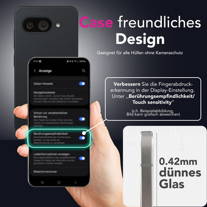 NALIA AntiSpyX für Google Pixel 9a Glas, Privacy Sichtschutzfolie [9H], Blickschutz gegen Seitenblicke, Gehärtetes Display-Schutzglas, Touch-Empfindlich, Anti-Fingerprint Glasfolie Default Title NALIA GlasSchutz