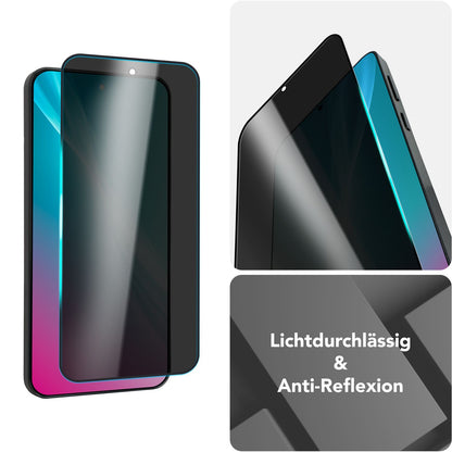 NALIA AntiSpyX für Google Pixel 9 Pro XL Glas, Privacy Schutzglas [9H], Blickschutz bei Seitenansicht, Gehärtetes Anti-Kratzer Displayglas, Touch-kompatibel, Anti-Fingerprint Default Title NALIA GlasSchutz