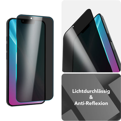 NALIA AntiSpyX für iPhone 16e Glas, Privacy Schutzglas [9H], Blickschutz nur frontal sichtbar, Gehärtetes Hartglas, Touchpräzise, Kratzfest, Blasenfrei, Anti-Fingerprint Glasfolie Default Title NALIA GlasSchutz