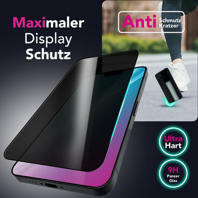 NALIA Privacy Blickschutzglas für Apple iPhone 16e / 17e – Anti-Spy Displayschutz & 9H Härte – ANTISPYX (Case-Friendly Full-Cover) – Marke aus Berlin Default Title NALIA GlasSchutz