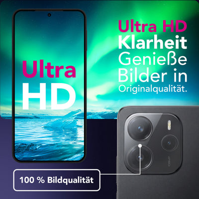 NALIA 2x Kameraschutzglas für Xiaomi Redmi Note 14 4G – Linsenschutz 9H & Case-Friendly – FOCUS.X2 MAX (HD-Echtglas Transparent) – Marke aus Berlin Default Title NALIA GlasSchutz