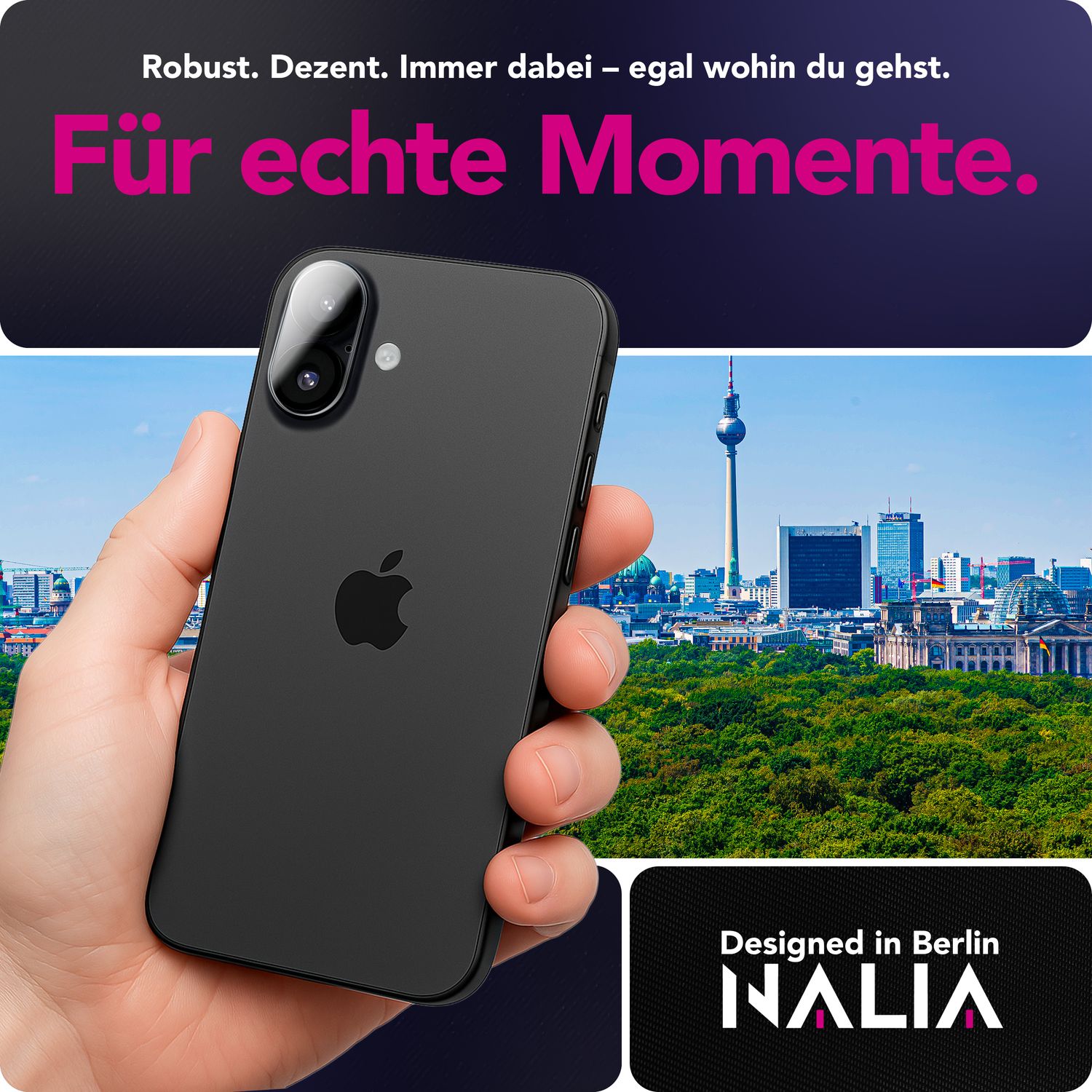 NALIA Kameraglas Focus.X2 MAX für Apple iPhone 17 (Klarer Kameraschutz) – 2er Set, 9H Schutzglas mit Anti-Reflex Ringen, Selbstklebend, Kompletter Linsen-Schutz, Hüllen geeignet Default Title NALIA GlasSchutz