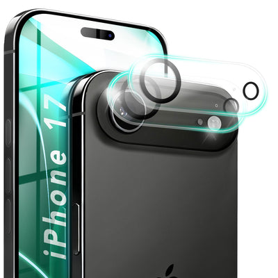 NALIA 2x Kameraschutzglas für iPhone 17 Air – Linsenschutz 9H & Case-Friendly – FOCUS.X2 MAX (HD-Echtglas Transparent) – Marke aus Berlin Default Title NALIA GlasSchutz