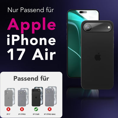 NALIA 2x Kameraschutzglas für iPhone 17 Air – Linsenschutz 9H & Case-Friendly – FOCUS.X2 MAX (HD-Echtglas Transparent) – Marke aus Berlin Default Title NALIA GlasSchutz