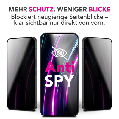NALIA Blickschutzglas für Samsung Galaxy S25 FE – Härte 9H & Robust – ANTISPYX (Privacy Full-Cover) – Marke aus Berlin Default Title NALIA GlasSchutz