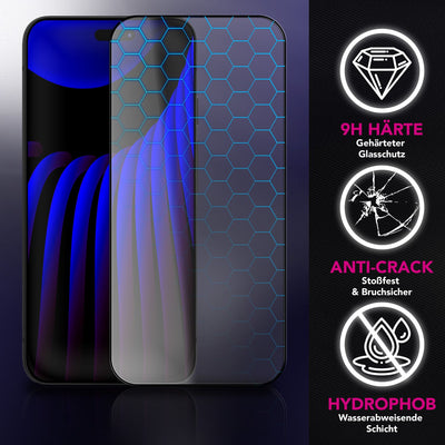 NALIA ArmorGlassX passend für Apple iPhone 17 Glas (super klarer Displayschutz), 2x Schutzglas 9H gehärtet, Anti-Fingerprint, Robust, Hüllen-freundlich, Touch-sensitiv, Oleophob, schwarzer Rahmen Default Title NALIA GlasSchutz
