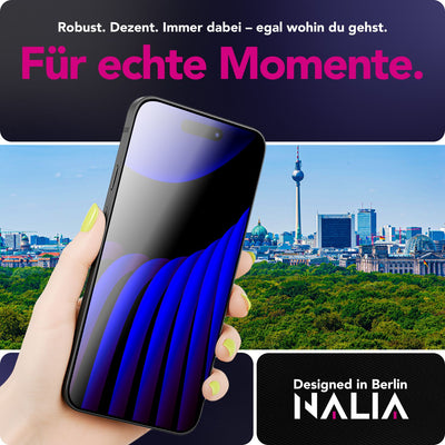 NALIA ArmorGlassX passend für Apple iPhone 17 Glas (super klarer Displayschutz), 2x Schutzglas 9H gehärtet, Anti-Fingerprint, Robust, Hüllen-freundlich, Touch-sensitiv, Oleophob, schwarzer Rahmen Default Title NALIA GlasSchutz