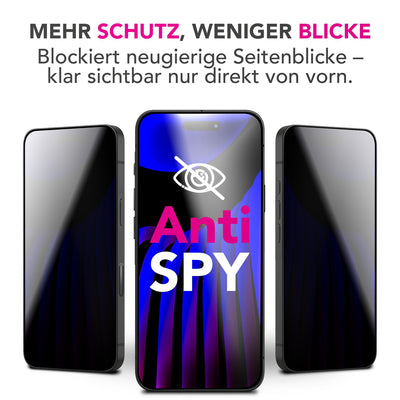 NALIA AntiSpyX passend für Apple iPhone 17 Glas (Diskreter Blickschutz), Privacy Schutzglas mit 9H Härte, Anti-Spy Sichtschutz gegen Seitenblicke, Kratz-Resistent, Screen Protector, Hüllen-freundlich Default Title NALIA GlasSchutz