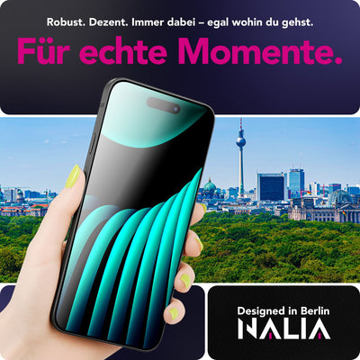 NALIA ArmorGlassX passend für Apple iPhone 17 Air Glas (super klarer Displayschutz), 2x Schutzglas 9H Härte, Kratzfest, Splitterfrei, Case-friendly, Touch-sensitiv, Anti-Schlieren, schwarzer Rahmen Default Title NALIA GlasSchutz