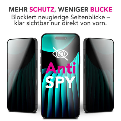 NALIA AntiSpyX passend für Apple iPhone 17 Air Glas (Diskreter Blickschutz), Privacy Schutzglas mit 9H Härte, Anti-Spy Technologie, Robust, Oleophob, Touch-optimiert, Blasenfrei, Hüllen-freundlich Default Title NALIA GlasSchutz