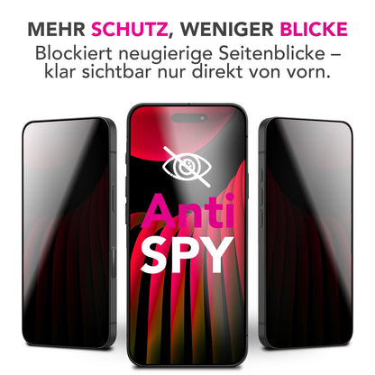 NALIA Privacy Schutzglas AntiSpyX für Apple iPhone 17 Pro (Diskreter Blickschutz) - Display Glas mit 9H Härte, Anti-Spy Sichtschutz, Kratzfest, Blasenfrei, Oleophob, Case-Friendly Default Title NALIA GlasSchutz