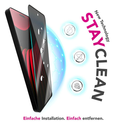 NALIA Privacy Schutzglas AntiSpyX für Apple iPhone 17 Pro (Diskreter Blickschutz) - Display Glas mit 9H Härte, Anti-Spy Sichtschutz, Kratzfest, Blasenfrei, Oleophob, Case-Friendly Default Title NALIA GlasSchutz