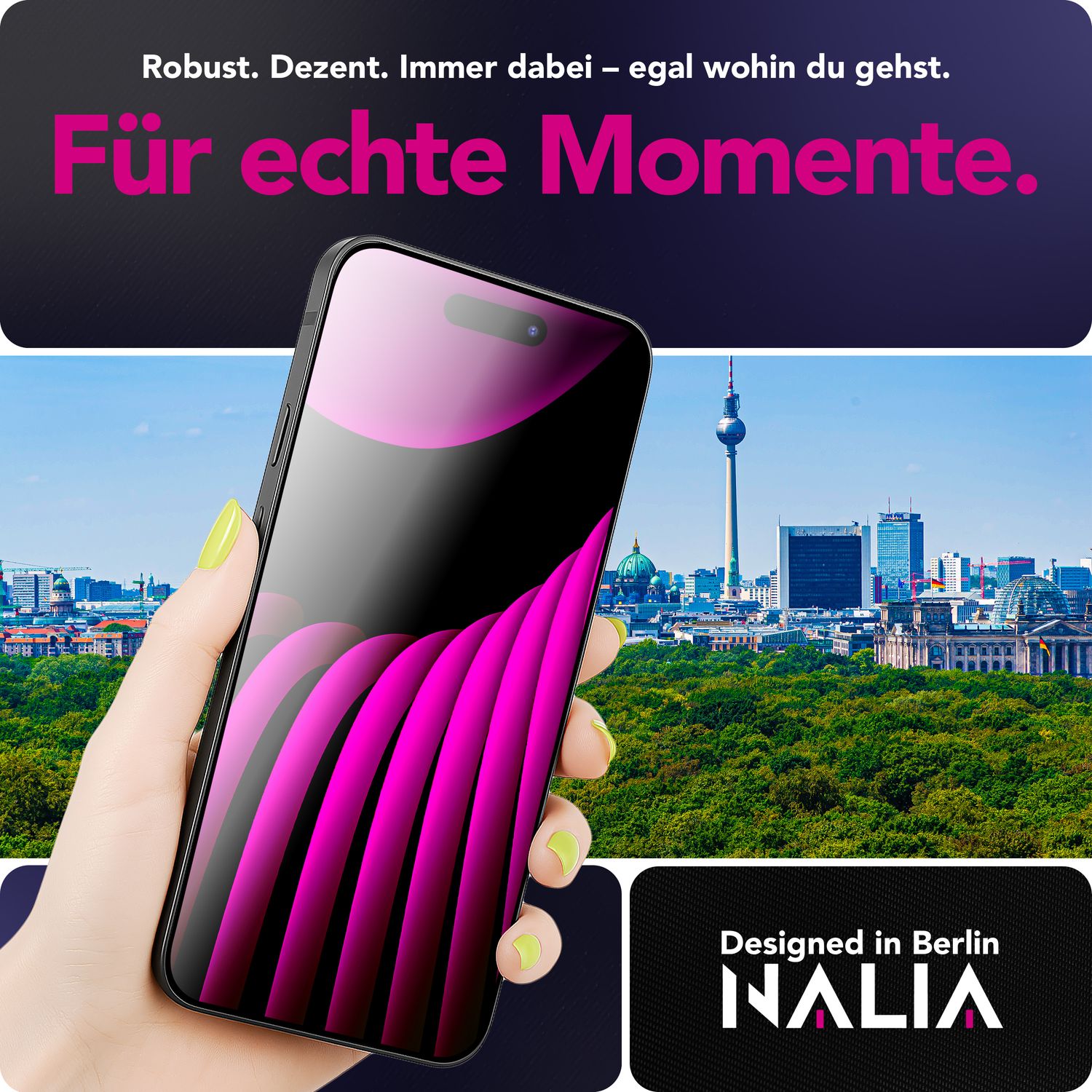 NALIA Display Glas ArmorGlassX für Apple iPhone 17 Pro Max (super klarer Displayschutz) - 2x Schutzglas 9H gehärtet, Kratzfest, Touch-optimiert, Hüllen-kompatibel, schwarzer Rahmen Default Title NALIA GlasSchutz