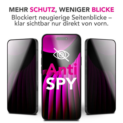 NALIA Privacy Schutzglas AntiSpyX für Apple iPhone 17 Pro Max (Diskreter Blickschutz) - Display Glas 9H Härte, Anti-Spy Sichtschutz, Kratzfest, Touch-sensitiv, Hüllen-freundlich Default Title NALIA GlasSchutz