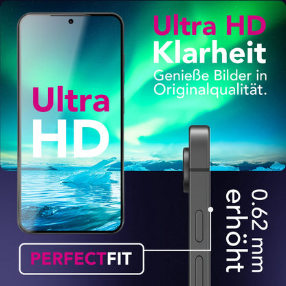 NALIA Display Glas ArmorGlassX für Google Pixel 10 / 10 Pro (super klarer Displayschutz), 2x Schutzglas 9H Härte, Case-kompatibel, Kratzfest, Touch-sensitiv, schwarzer Rahmen