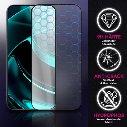 NALIA Display Glas ArmorGlassX für Google Pixel 10 Pro XL (super klarer Displayschutz), 2x Schutzglas 9H Härte, Kratzfest, Anti-Fingerprint, Hüllen-freundlich, schwarzer Rahmen