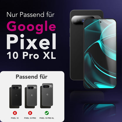 NALIA Display Glas ArmorGlassX für Google Pixel 10 Pro XL (super klarer Displayschutz), 2x Schutzglas 9H Härte, Kratzfest, Anti-Fingerprint, Hüllen-freundlich, schwarzer Rahmen