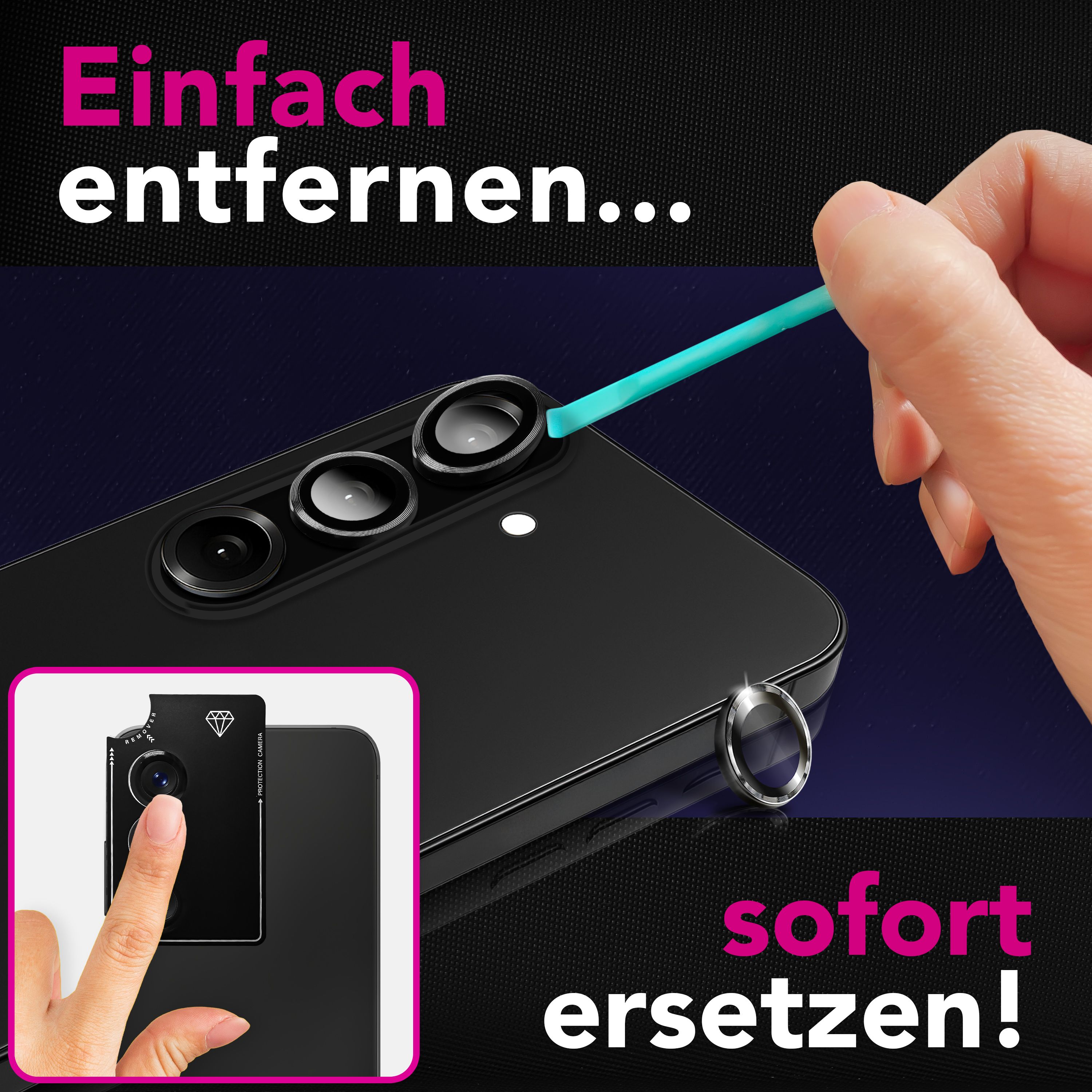 NALIA Kameraglas Samsung Galaxy A57 Linsenschutz Panzerglas kratzfest Default Title NALIA GlasSchutz
