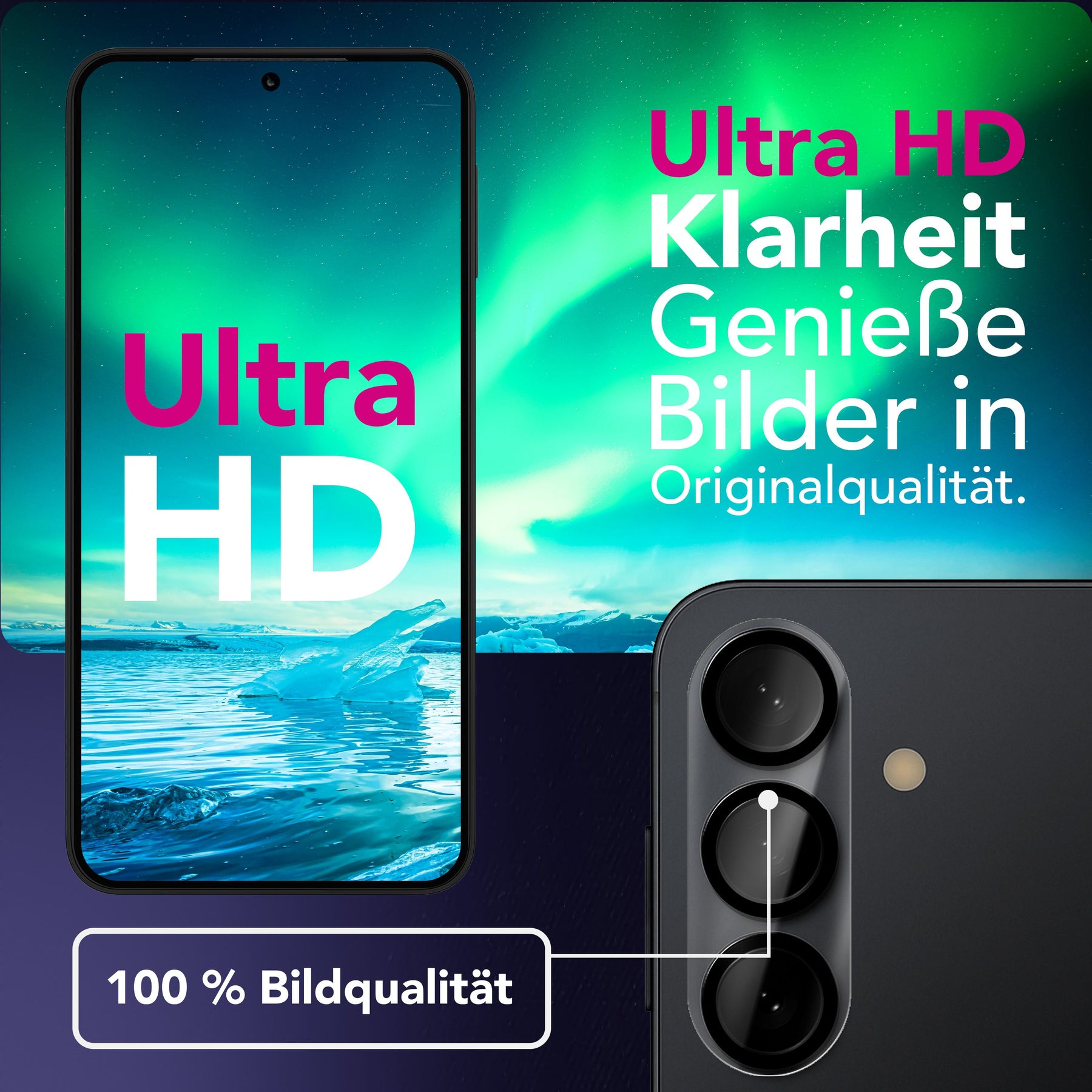 NALIA 2x Kameraschutzglas für Samsung Galaxy S26 – Linsenschutz 9H & Case-Friendly – FOCUS.X2 MAX (HD-Echtglas Transparent) – Marke aus Berlin Default Title NALIA GlasSchutz