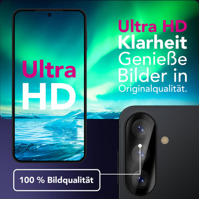 NALIA 2x Kameraschutzglas für Samsung Galaxy A57 – Linsenschutz 9H & Case-Friendly – FOCUS.X2 MAX (HD-Echtglas Transparent) – Marke aus Berlin Default Title NALIA GlasSchutz