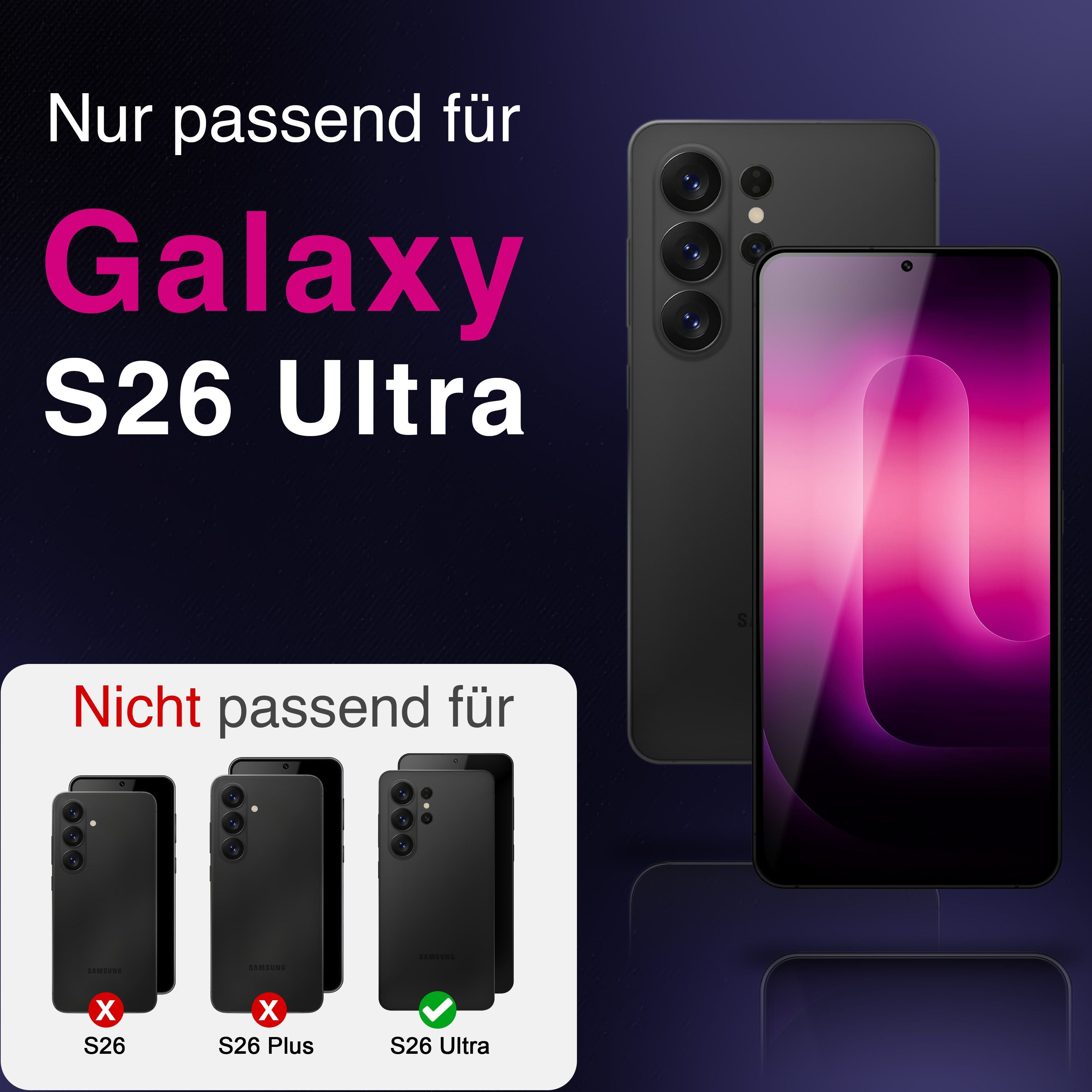 NALIA 9H Schutzglas Samsung Galaxy S26 Ultra Panzerglas kratzfest Default Title NALIA GlasSchutz