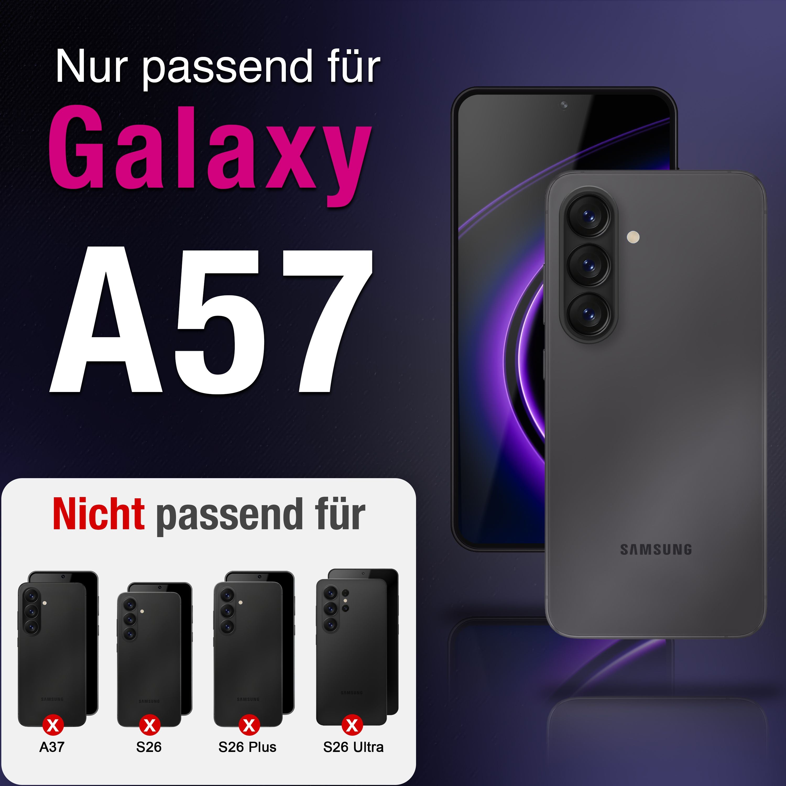 NALIA 9H Schutzglas Samsung Galaxy A57 Panzerglas kratzfest Default Title NALIA GlasSchutz