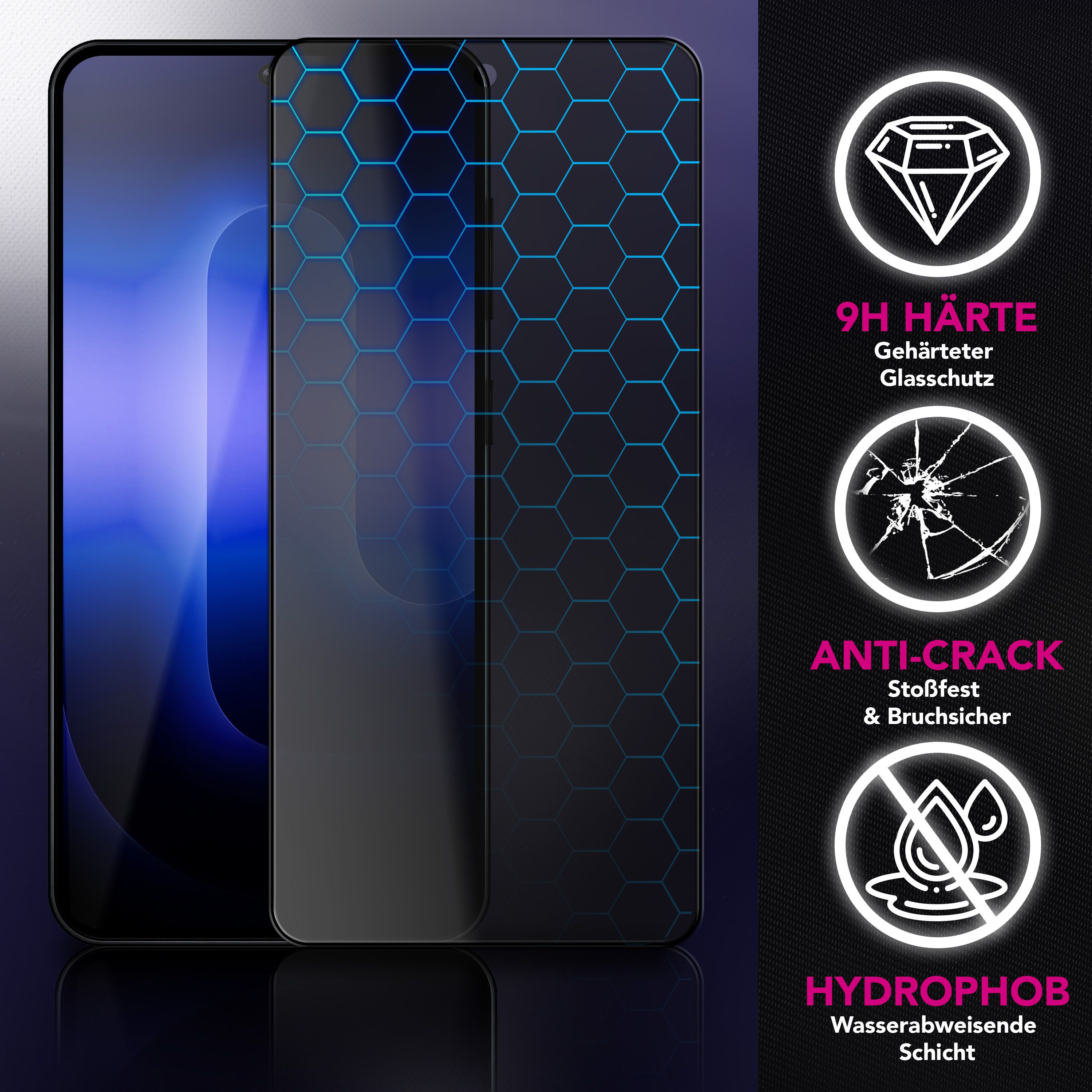 NALIA Privacy Schutzglas Samsung Galaxy S26 Blickschutz Panzerglas Default Title NALIA GlasSchutz