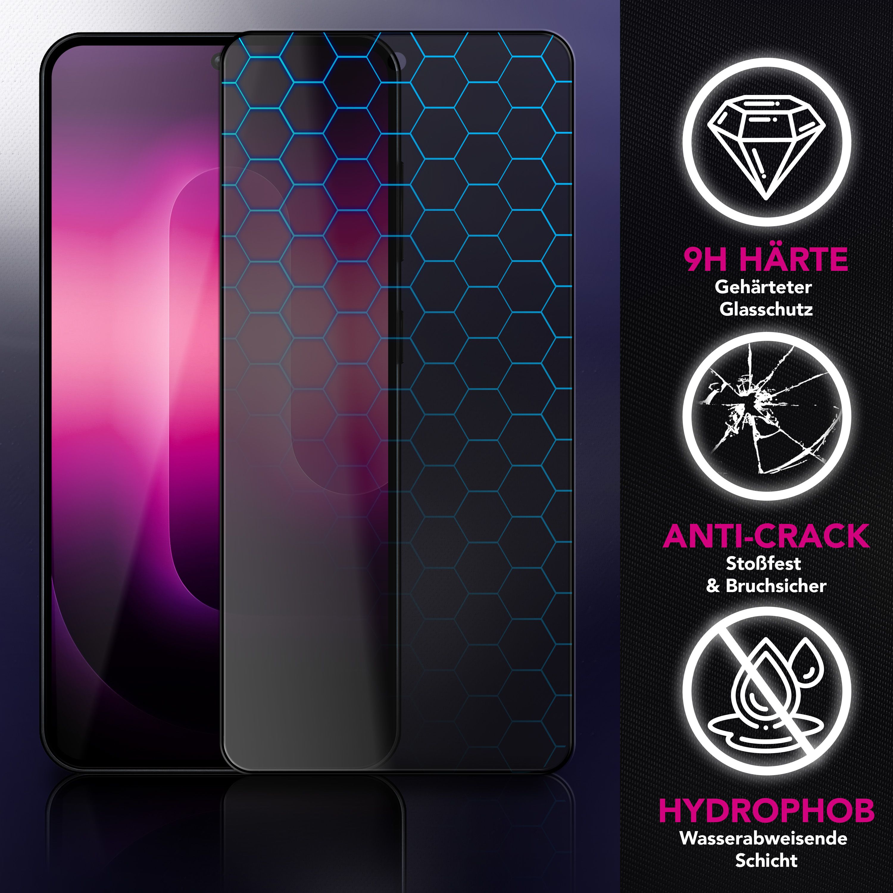 NALIA Privacy Schutzglas Samsung Galaxy S26 Ultra Blickschutz Panzerglas Default Title NALIA GlasSchutz