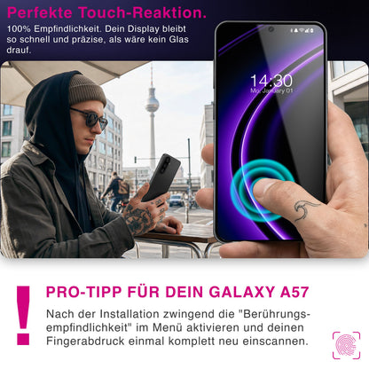 NALIA Privacy Schutzglas Samsung Galaxy A57 Blickschutz Panzerglas Default Title NALIA GlasSchutz