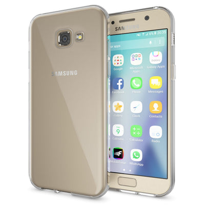 NALIA Transparente Silikonhülle für Samsung Galaxy A5 (2017) – Anti-Gelb & Rutschfest – GLAZE (Handyhülle Kristallklar, Schlank & Stoßfest) – Marke aus Berlin NALIA Transparente Hülle