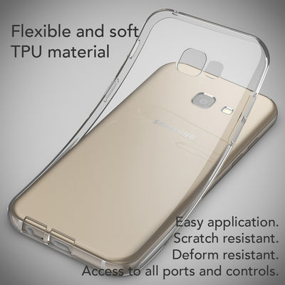 NALIA Transparente Silikonhülle für Samsung Galaxy A5 (2017) – Anti-Gelb & Rutschfest – GLAZE (Handyhülle Kristallklar, Schlank & Stoßfest) – Marke aus Berlin NALIA Transparente Hülle