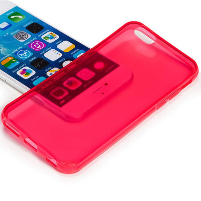 NALIA Handyhülle kompatibel mit iPhone 6 Plus 6S Plus, Ultra-Slim Silikon Case Cover Crystal Schutz-Hülle Dünn Durchsichtig, Etui Handy-Tasche Back-Cover Transparent Phone Bumper - Rot Transparent Default Title NALIA SlimFit Hülle