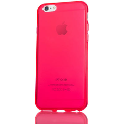 NALIA Handyhülle kompatibel mit iPhone 6 Plus 6S Plus, Ultra-Slim Silikon Case Cover Crystal Schutz-Hülle Dünn Durchsichtig, Etui Handy-Tasche Back-Cover Transparent Phone Bumper - Rot Transparent Default Title NALIA SlimFit Hülle
