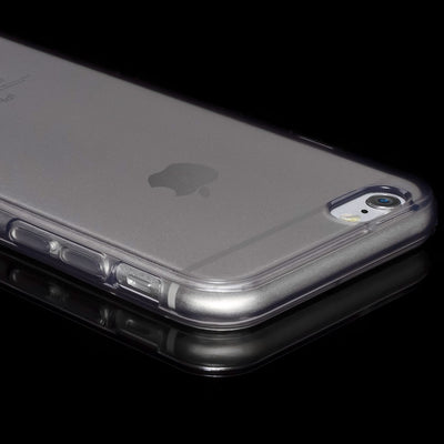 NALIA Handyhülle kompatibel mit iPhone 6 6S, Ultra-Slim Silikon Case Crystal Schutz-Hülle Dünn Durchsichtig, Handy-Tasche Telefon-Schale Back-Cover Skin Thin-Fit Smart-Phone Bumper - Grau Transparent NALIA SlimFit Hülle
