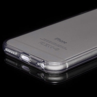 NALIA Handyhülle kompatibel mit iPhone 6 6S, Ultra-Slim Silikon Case Crystal Schutz-Hülle Dünn Durchsichtig, Handy-Tasche Telefon-Schale Back-Cover Skin Thin-Fit Smart-Phone Bumper - Grau Transparent NALIA SlimFit Hülle