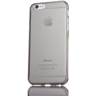 NALIA Handyhülle kompatibel mit iPhone 6 6S, Ultra-Slim Silikon Case Crystal Schutz-Hülle Dünn Durchsichtig, Handy-Tasche Telefon-Schale Back-Cover Skin Thin-Fit Smart-Phone Bumper - Grau Transparent NALIA SlimFit Hülle