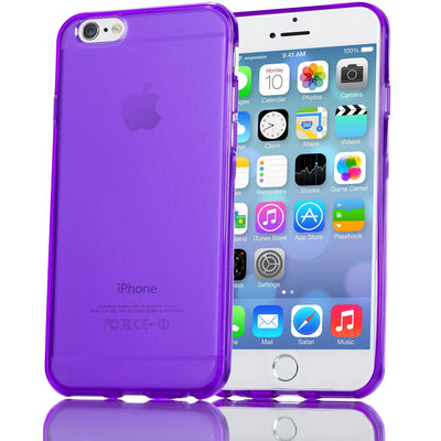 NALIA Handyhülle kompatibel mit iPhone 6 Plus 6S Plus, Ultra-Slim Silikon Case Cover Crystal Schutz-Hülle Dünn Durchsichtig, Etui Handy-Tasche Back-Cover Transparent Phone Bumper - Lila Transparent Default Title NALIA SlimFit Hülle